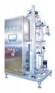 Methods of producing water for incjection- single effect still