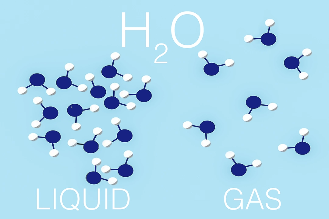 H2O LIQUID GAS STATE